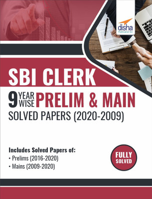 Sbi Clerk 9 Year-Wise Prelim & Main Solved Papers (2020 - 09)(English, Paperback, unknown)