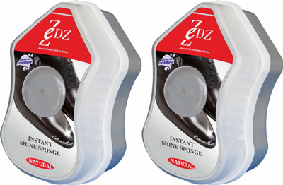 Zedz Instant Shine Sponge Natural (Set of 2) Shiner(10 ml, Multicolor)