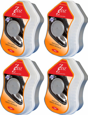 Zedz Instant Shine Sponge Tan (Set of 4) Shiner(10 ml, Tan)