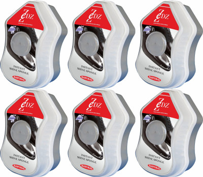 Zedz Instant Shine Sponge Natural (Set of 6) Shiner(10 ml, Multicolor)