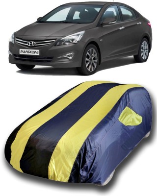 KASHYAP FASHION WORLD Car Cover For Hyundai Fluidic Verna 4S (With Mirror Pockets)(Multicolor)