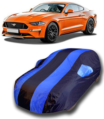 siddharth fashion Car Cover For Ford Mustang Facelift (With Mirror Pockets)(Blue)