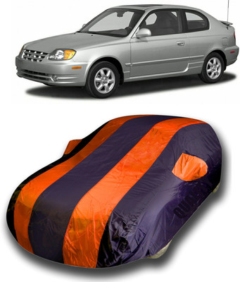 SanginiSang Car Cover For Hyundai Accent (With Mirror Pockets)(Multicolor)