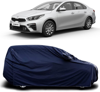 siddharth fashion Car Cover For Kia Cerato (With Mirror Pockets)(Blue)