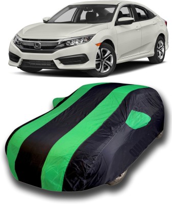 KASHYAP FASHION WORLD Car Cover For Honda Civic (With Mirror Pockets)(Multicolor)