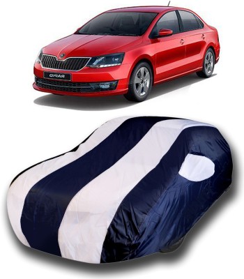 siddharth fashion Car Cover For Skoda Rapid (With Mirror Pockets)(Multicolor)