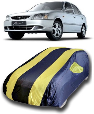 KASHYAP FASHION WORLD Car Cover For Hyundai Accent Viva (With Mirror Pockets)(Multicolor)