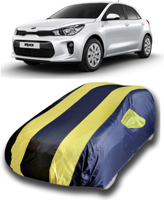 KASHYAP FASHION WORLD Car Cover For Kia Rio (With Mirror Pockets)(Multicolor)