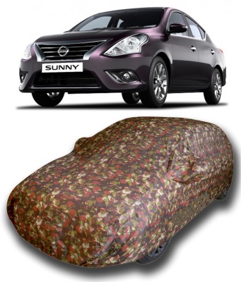 KASHYAP FASHION WORLD Car Cover For Nissan Sunny (With Mirror Pockets)(Multicolor)