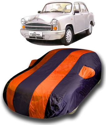 SanginiSang Car Cover For HM Ambassador MPFi (With Mirror Pockets)(Multicolor)