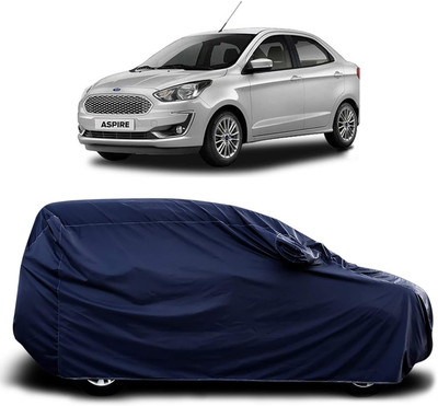 SanginiSang Car Cover For Ford Aspire (With Mirror Pockets)(Blue)