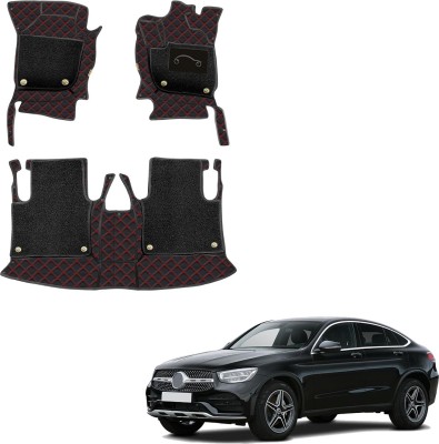 AutoFurnish Leatherite 7D Mat For  Mercedes Benz GLC Coupe 300d 4MATIC(Black, Red)