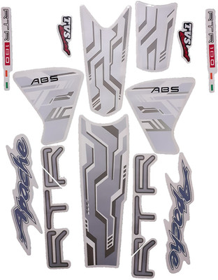 Dateen Sticker & Decal for Bike(Silver)