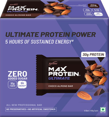 RiteBite Ultimate Choco Almond 30g Protein Bar Box(6 x 100 g)
