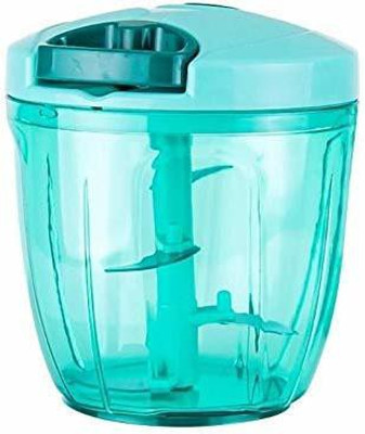 YORBAX Manual Stainless Steel Compact Hand Held Vegetable Chopper/Slicer with 5 Blades Vegetable & Fruit Chopper(1)