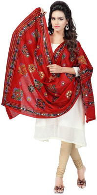 Nama Fashion Pure Cotton Embroidered Women Dupatta