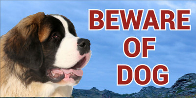 CREATIVE ADVERTISERS BEWARE OF DOG Emergency Sign