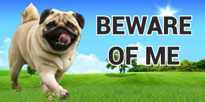 CREATIVE ADVERTISERS BEWARE OF ME Emergency Sign