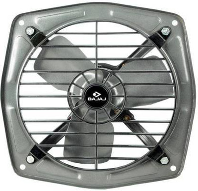 BAJAJ Bahar 225 mm Metallic Grey Dom Ex Fan 225 mm 4 Blade Exhaust Fan