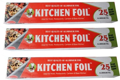 Kitchen Foil Foil PAPER 25METER PACK OF3 Aluminium Foil(Pack of 3, 75 m)