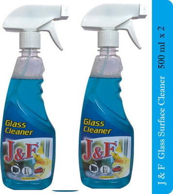 J & F Glass Surface Cleaner 500 ml * 2 Combo pack of 2(2 x 500 ml)