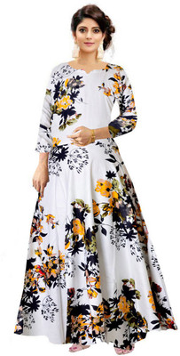MUDRIKA Anarkali Gown(Multicolor)