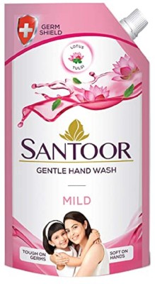 Santoor Lotus & Tulsi Mild Gentle Hand Wash 750 ml Hand Wash Pouch(750 ml)