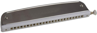 BAPC Mouth Organ/Harmonica Key-C With Scale Change Option Mouth Organ 24 Holes with 48 Tones (Ivory)(Black)
