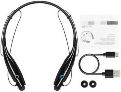 ROAR FVM_498F_HBS 730 Neck Band Wireless Bluetooth Headset Bluetooth Headset(Black, In the Ear)