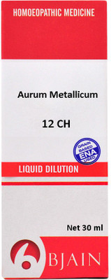 Bjain Aurum Metallicum 12 CH Dilution(30 ml)