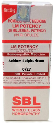 SBL Acidum Sulphuricum 0/27 LM Globules(20 g)