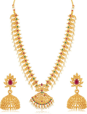 Sukkhi Alloy Gold-plated Gold Jewellery Set(Pack of 1)