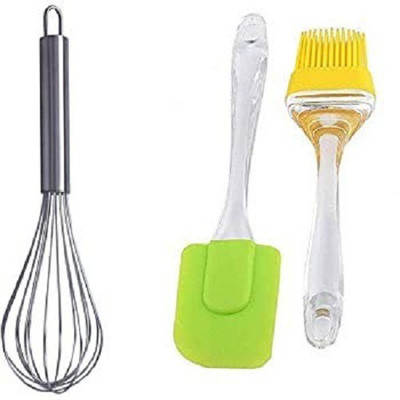 Rozec Kitchen Tool Set Kitchen Tool Set(Whisk, Spatula, Brush)