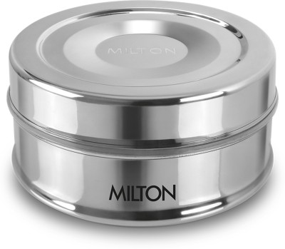 MILTON Steel Snack Stainless Steel Tiffin, 480 ml, Steel Plain 1 Containers Lunch Box(480 ml, Thermoware)