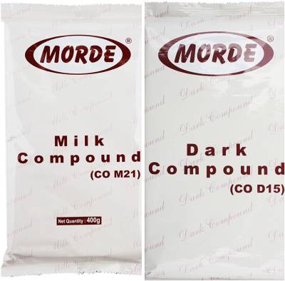 Morde Combo Of Milk & Dark Compound 800 Gm (pack of 2) Bars