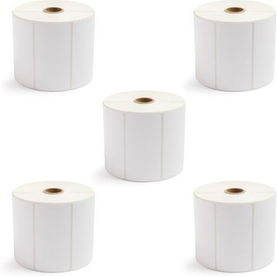 aditya labels 100 mm X 50 mm Chromo Self Adhesive Paper Label(White)