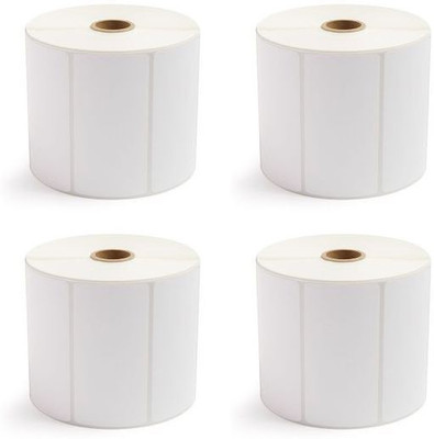aditya labels 100 mm X 50 mm Chromo Self Adhesive Paper Label(White)