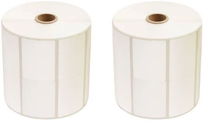 aditya labels 50 mm X 38 mm Chromo Self Adhesive Paper Label(White)
