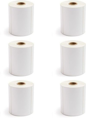 aditya labels 100 mm X 75 mm Chromo Self Adhesive Paper Label(White)