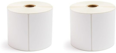 aditya labels 100 mm X 150 mm Chromo Self Adhesive Paper Label(Smooth White)