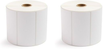 aditya labels 100 mm X 50 mm Chromo Self Adhesive Paper Label(White)