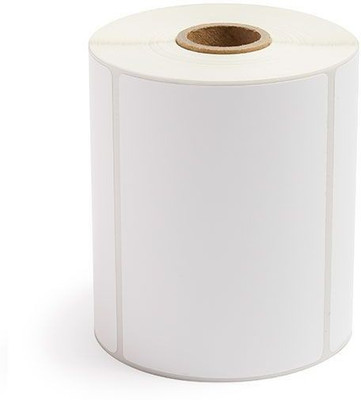 aditya labels 100 mm X 75 mm Chromo Self Adhesive Paper Label(Smooth White)