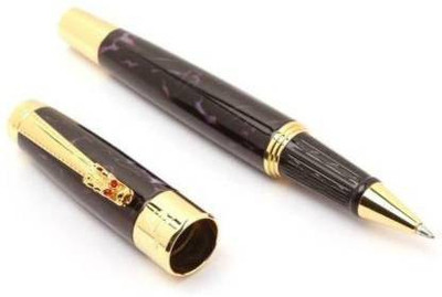 greencom izone dikawen 8025 marble Gold Plated Roller Ball Pen Refill(Ink Color - Blue)