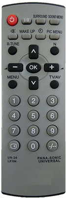 SHIELDGUARD CRT TV Universal Remote Control No. 268, Compatible for CRT TV Panasonic Remote Controller(Grey)