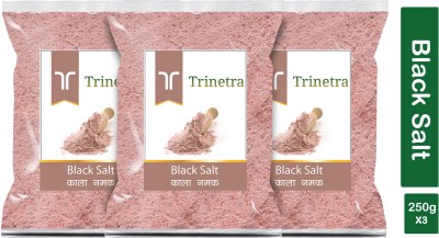 Trinetra Best Quality Black Salt (Kala Namak)-250gm (Pack Of 3) Black Salt(750 g, Pack of 3)