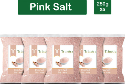 Trinetra Best Quality Pink Salt (Sendha Namak)-250gm (Pack Of 5) Himalayan Pink Salt(1250 g, Pack of 5)