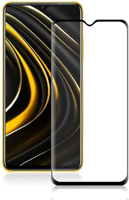AKSHUD Edge To Edge Tempered Glass for POCO M3(Pack of 1)