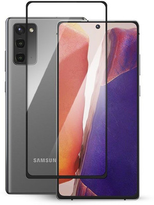 ELEF Edge To Edge Tempered Glass for Samsung Galaxy Note 20 Premium Full Glue Curved Edges Black Border Tempered Glass(Pack of 1)