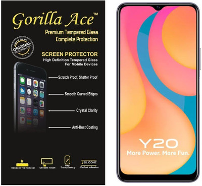 Gorilla Ace Tempered Glass Guard for Vivo Y20, Vivo Y20i(Pack of 1)