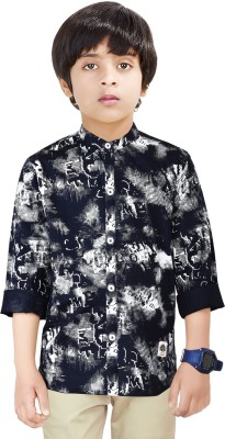 MADE IN THE SHADE Boys Printed Casual Blue Shirt